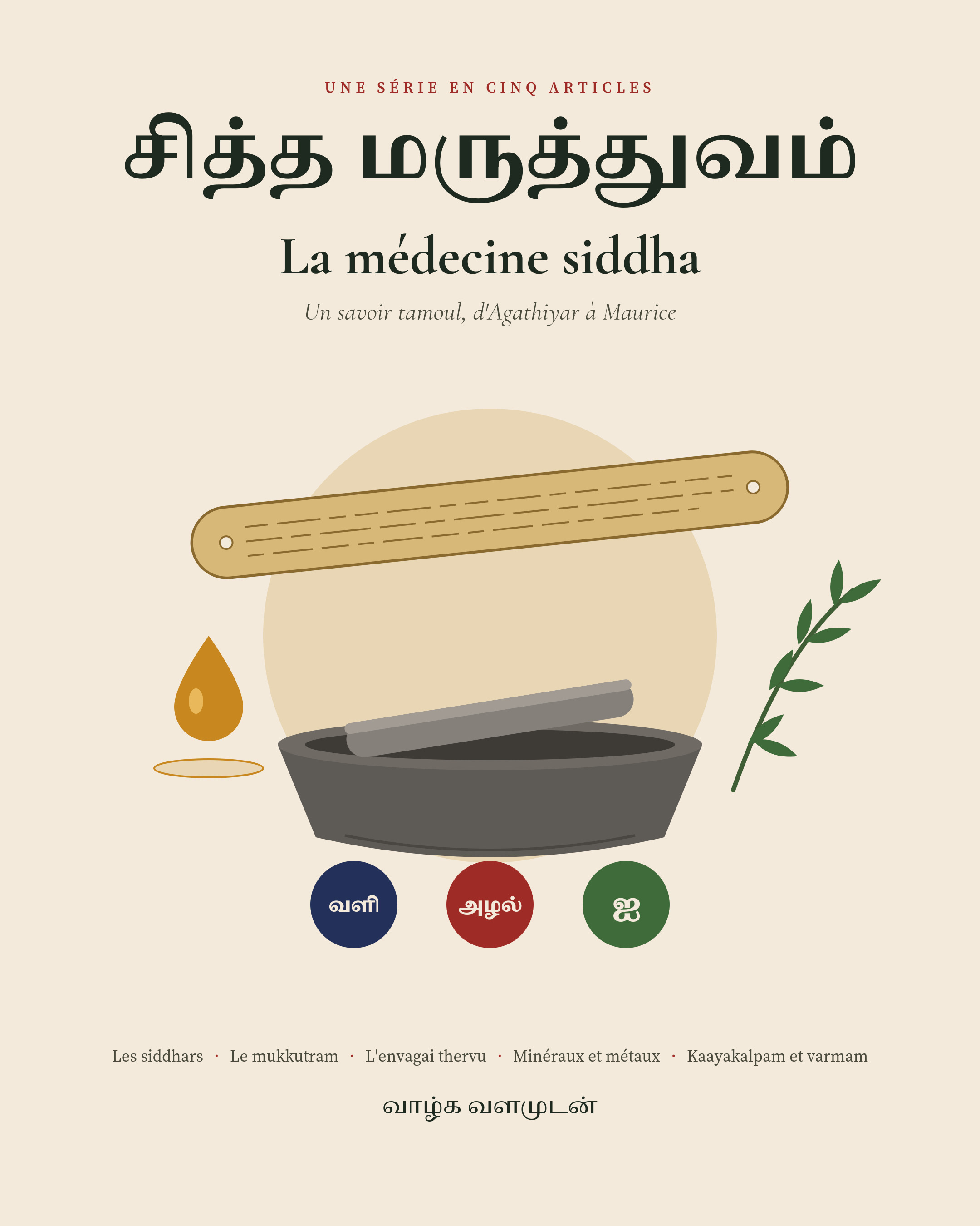 Qu’est-ce que la médecine siddha ? La siddha n’est pas « l’ayurveda en tamoul ». C’est une tradition née dans la langue tamoule, portée par des maîtres tamouls.